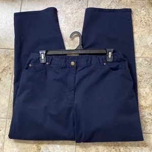Ruby Rd navy blue women casual Pants 16W